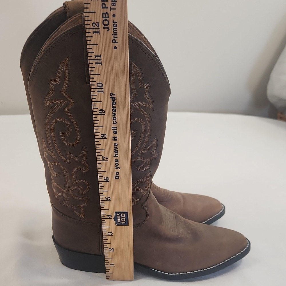 Justin Boots Dark Brown Western Boots - Picture 12 of 12